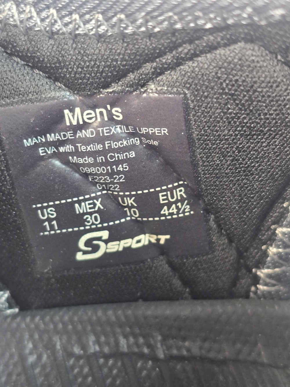 S SPORT BY SKECHERS MIZZA CLOSED TOE HIKING SANDALS BLACK MENS 11 EUC - Picture 7 of 8